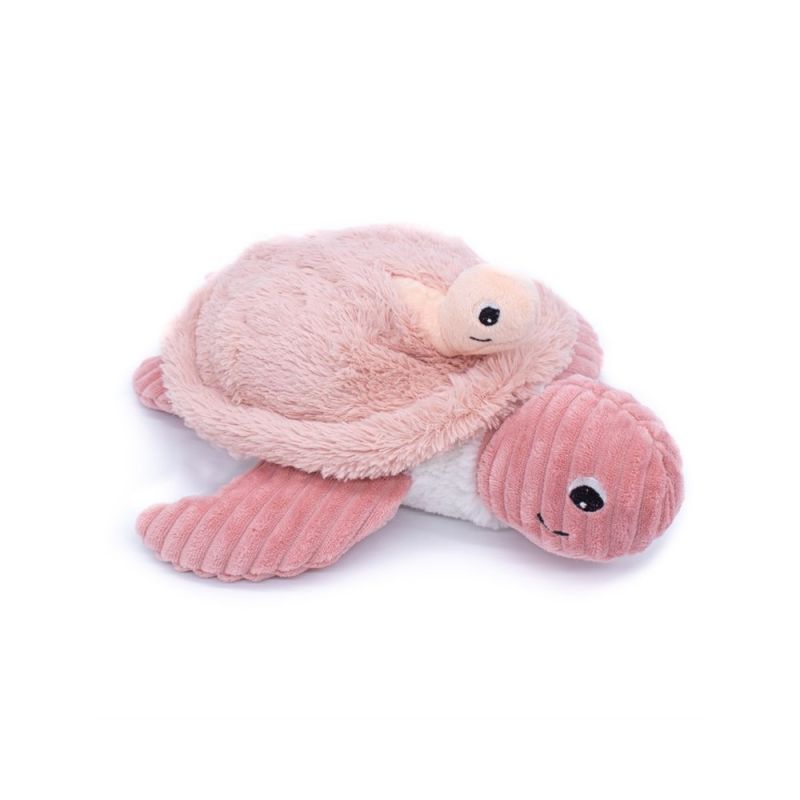 Les déglingos - les ptipotos - sauvenou tortue rose - peluche 30 cm 